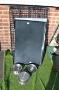 Folding Dog Cage and Pet Bowls