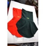 2x Full Monty Fleecy Snoods (1x green, 1x red)