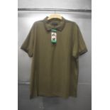 *Ernest Sewn Green Half Zip Polo Top Size: XL