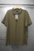 *Ernest Sewn Green Half Zip Polo Top Size: XL
