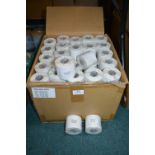 ~100x Rolls of 54x101mm White Labels