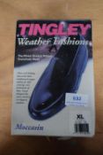 Tingley Moccasin Black Rubber Overshoes Size: XL (American 11.5-14)