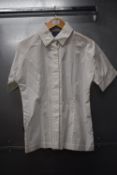 Shire White Short Sleeved Shirt Size: M