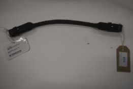 Stubben Leather Platted Round Saddle Strap in Black