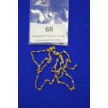 9ct Scrap Gold Chain ~0.7g