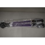 5x Purple & Black Riding Whips