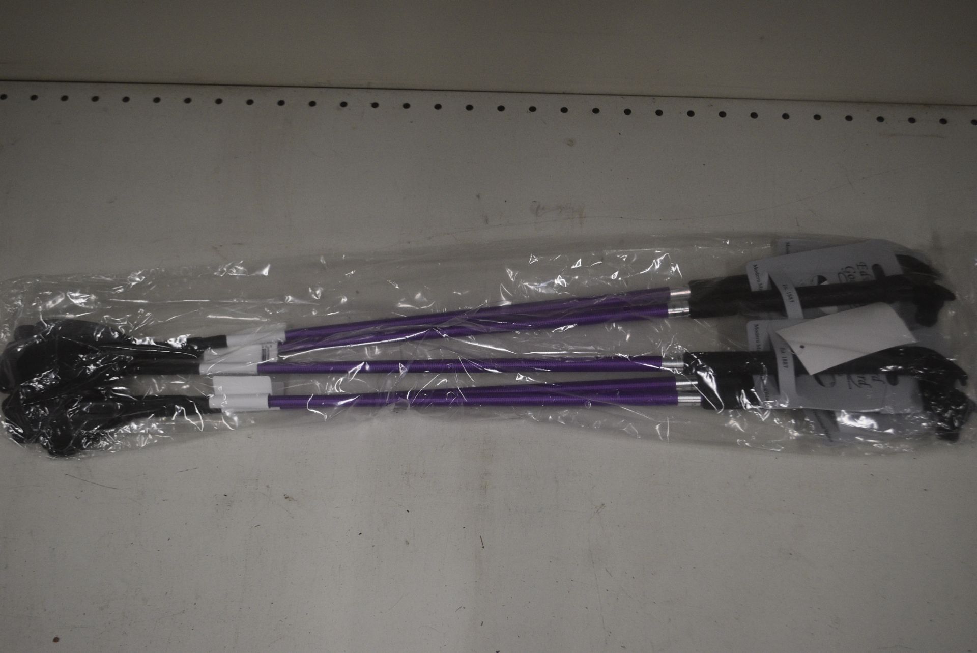 5x Purple & Black Riding Whips