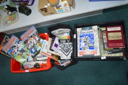 3x Crates of Rugby Programs and Books