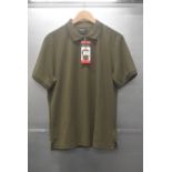 *Ernest Sewn Green Half Zip Polo Top Size: M