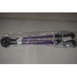 5x Purple & Black Riding Whips