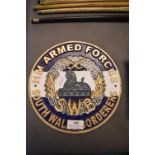 Armed Forces South Wales Borders Military Reproduction Cast6 Metal Plaque