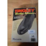 Tingley Moccasin Black Rubber Overshoes Size: L (American 10-11.5)