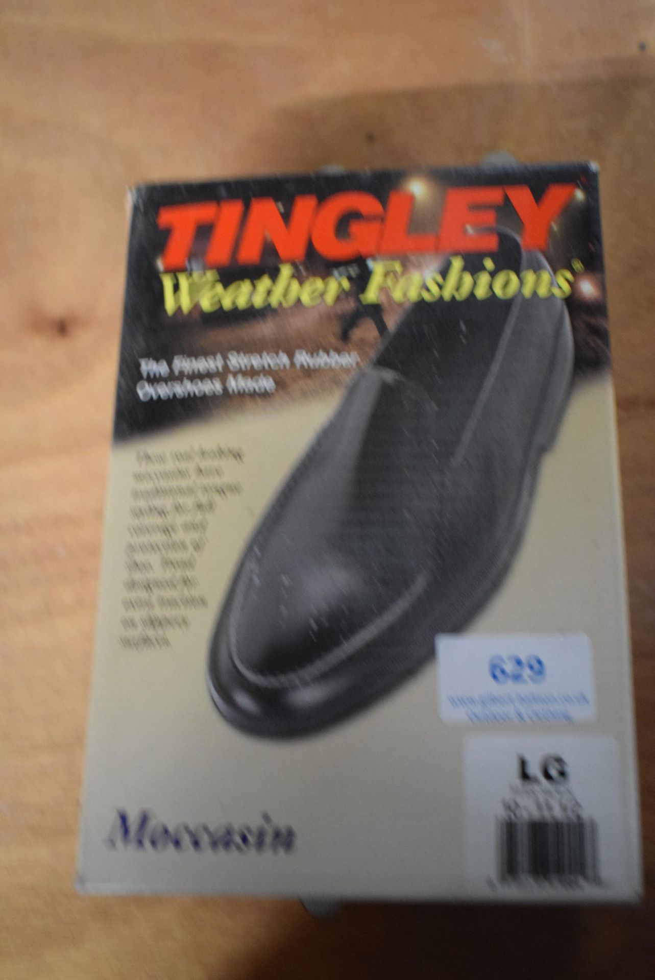 Tingley Moccasin Black Rubber Overshoes Size: L (American 10-11.5)