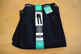 *Buffalo High Rise Straight Leg Stretch Black Denim Jeans Size: 16