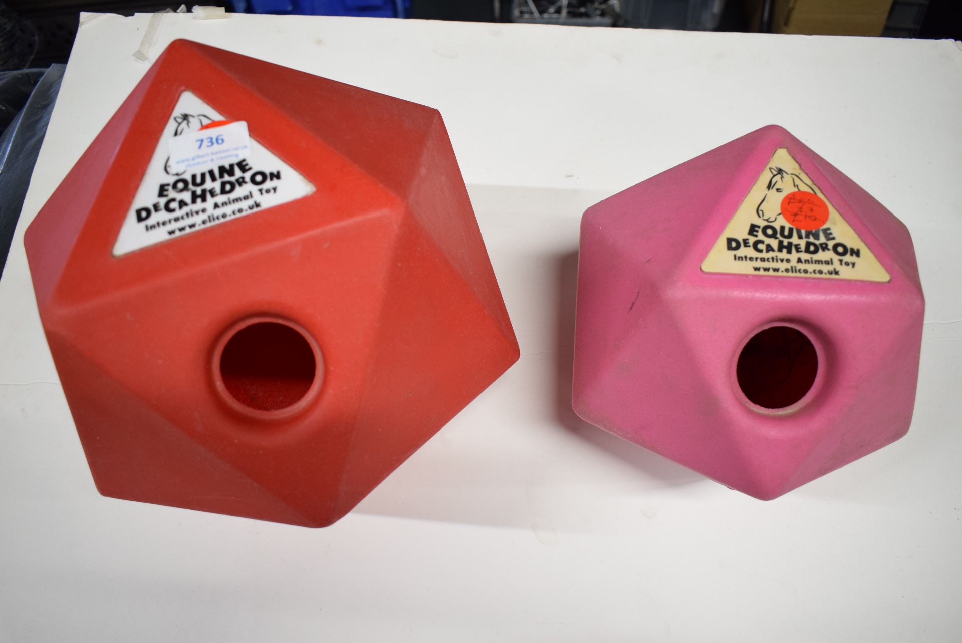 2x Equine Decahedrons Interactive Animal Toys
