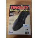 Tingley Trim Stretch Rubber Overshoes in Black Size: S (American 7-8.5)