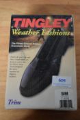 Tingley Trim Stretch Rubber Overshoes in Black Size: S (American 7-8.5)