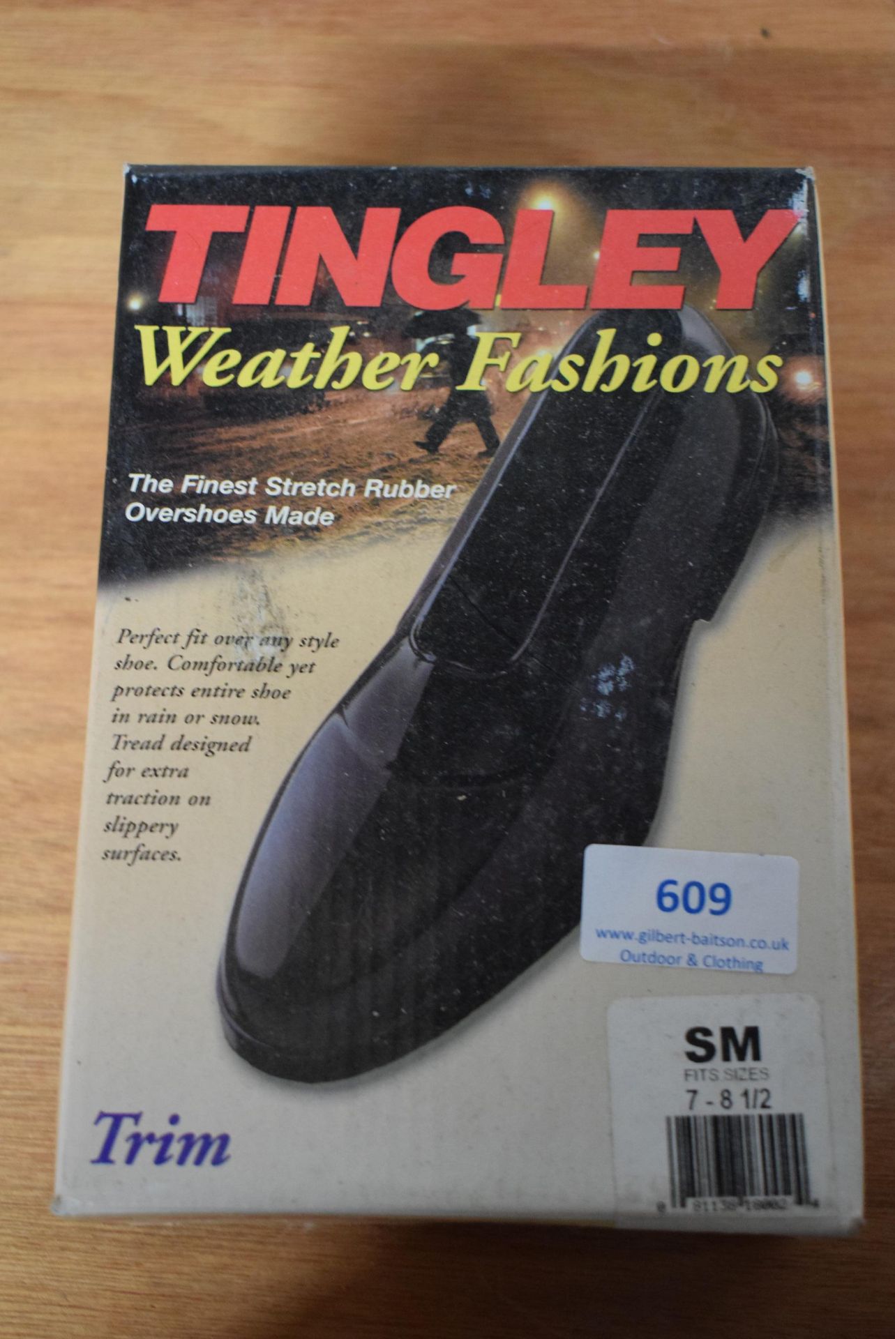 Tingley Trim Stretch Rubber Overshoes in Black Size: S (American 7-8.5)