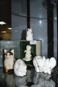Royal Osbourne Pottery Animals, and a Snow Baby
