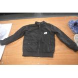 Next Black Zip Front Jacket Age: 8 years (preworn)