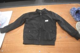 Next Black Zip Front Jacket Age: 8 years (preworn)