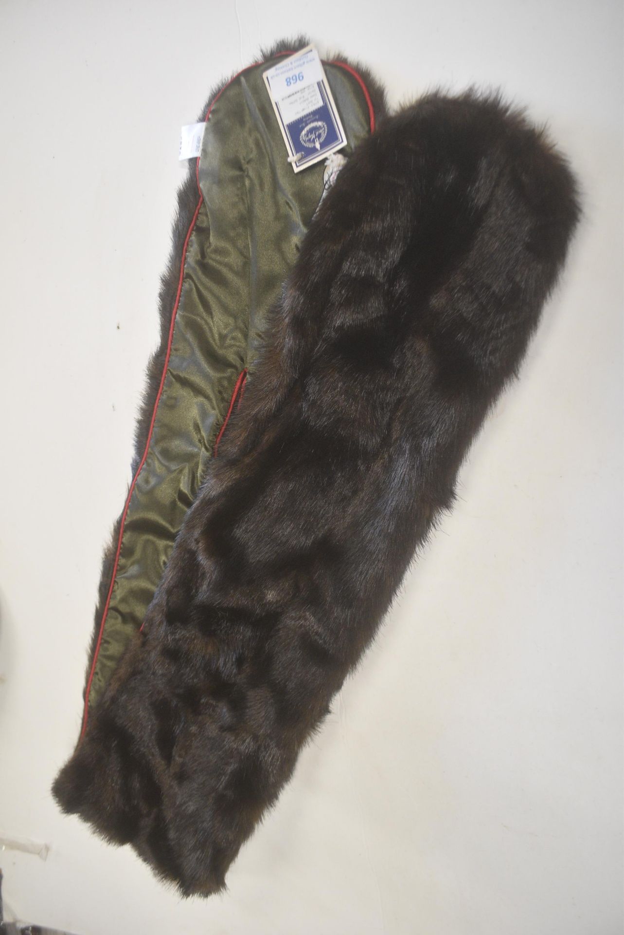 Jack Murphy Rich Coffee Faux Fur Scarf