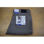 *English Laundry Flex Comfort Five Pocket Jeans in Dark Beige Size: 36x34