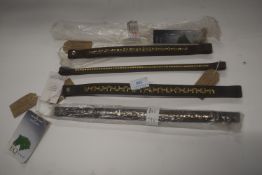 4x Assorted Decorative Browbands