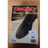 Tingley Trim Stretch Rubber Overshoes in Black Size: S (American 7-8.5)
