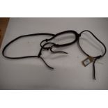 Leather Flash Noseband Raised & Padded Pony Brown