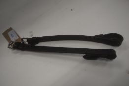 English Leather Cheek Straps 3/4” Black Full Size