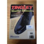 Tingley Moccasin Black Rubber Overshoes Size: S (American 7-8.5)