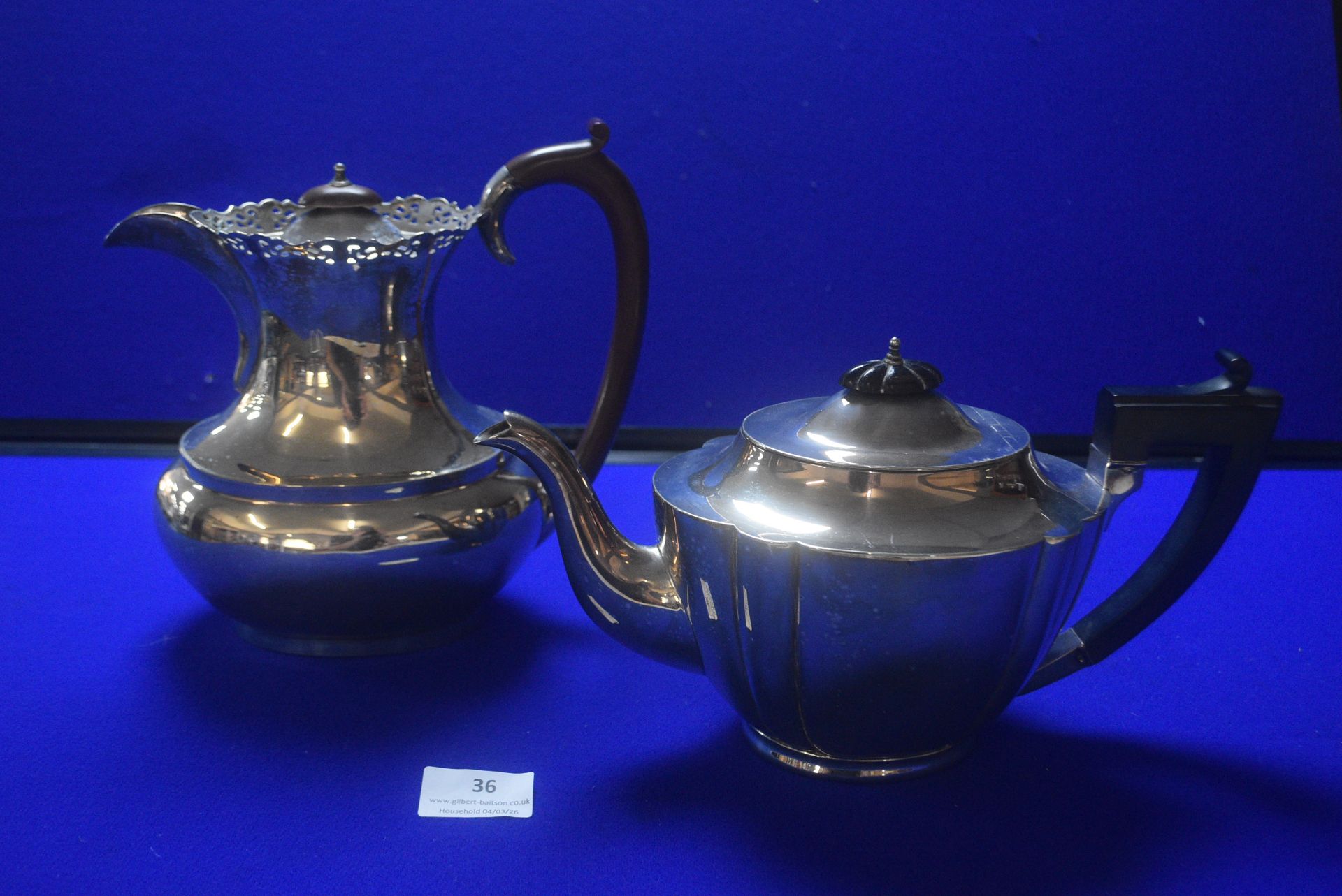 EPNS Teapot and Hot Water Jugs