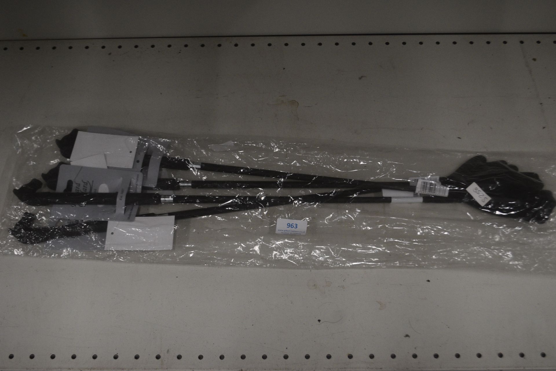 4x Black Riding Whips