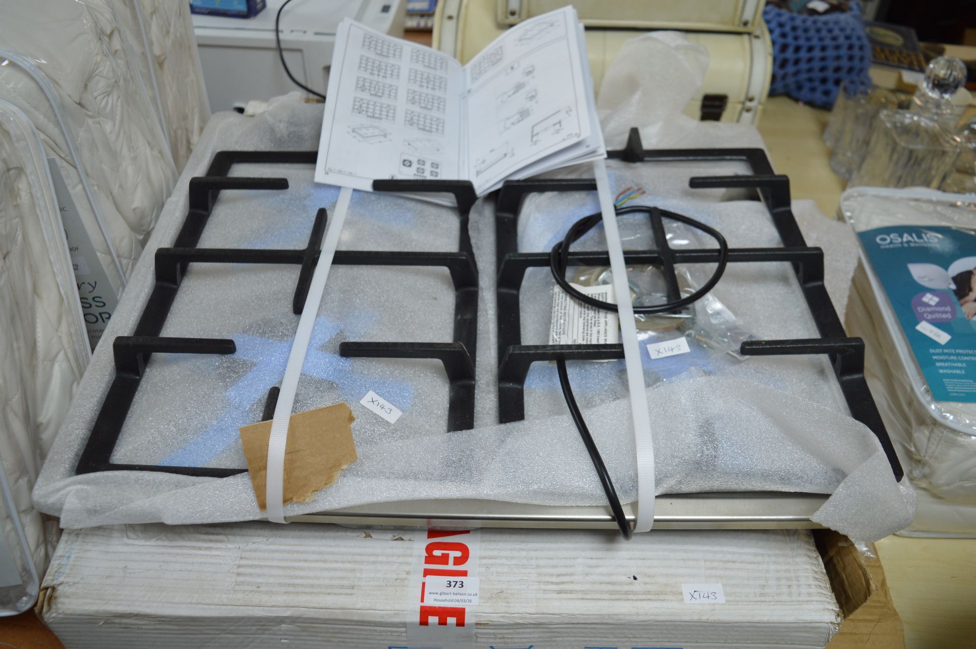 Diplomat Elite Stainless Steel Four Burner Gas Hob (new with packaging)