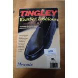 Tingley Moccasin Black Rubber Overshoes Size: XL (American 11.5-14)