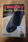 Tingley Moccasin Black Rubber Overshoes Size: XL (American 11.5-14)