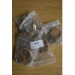 Quantity of Beige/Tan Jodhpur Clips