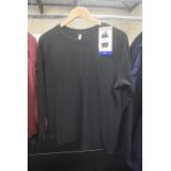 *Mondetta Ribbed Crewneck Long Sleeved Top in Black Size: L