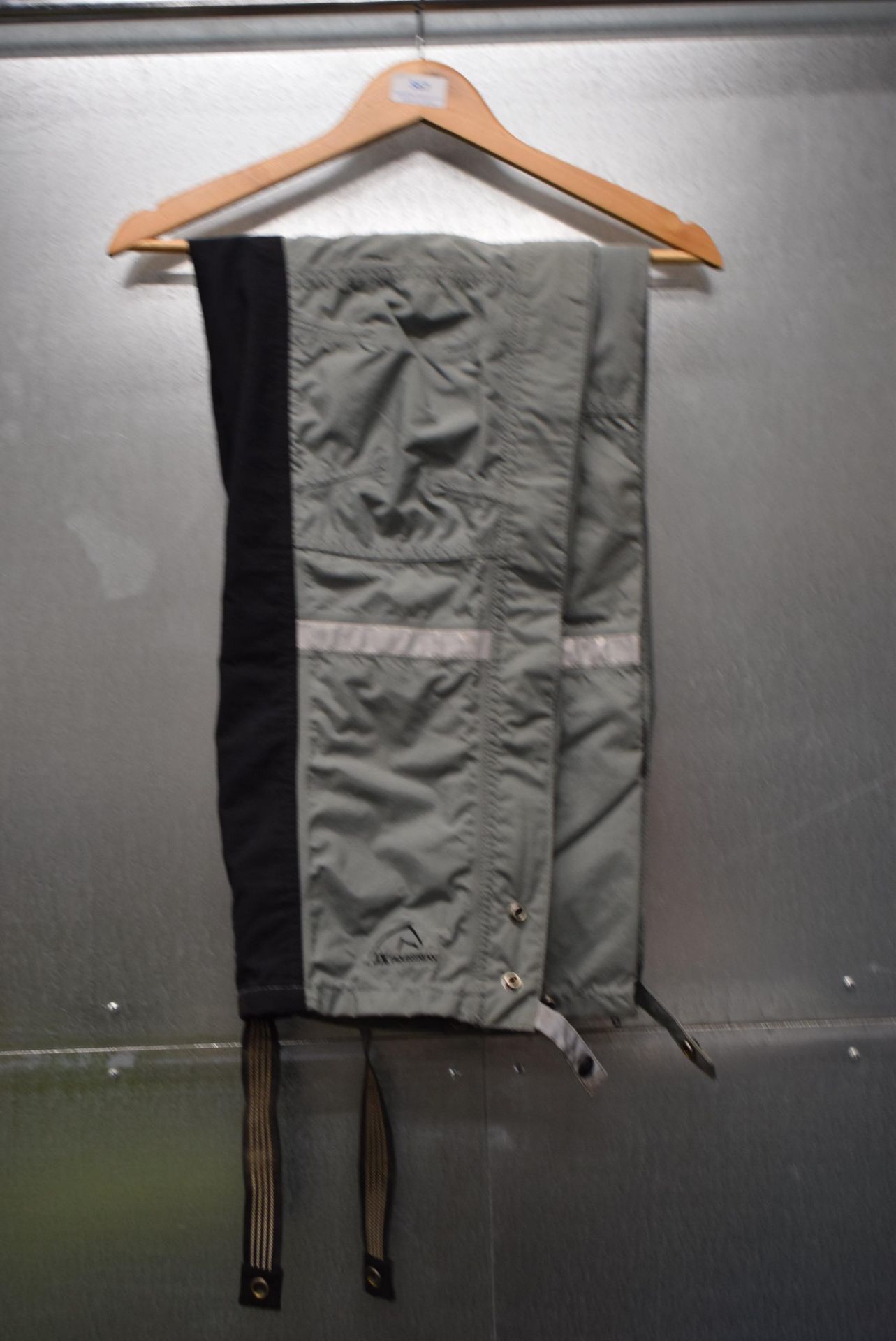 Jeantex Grey & Black Over-Rider Trousers Size: 40