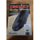 Tingley Moccasin Black Rubber Overshoes Size: S (American 7-8.5)