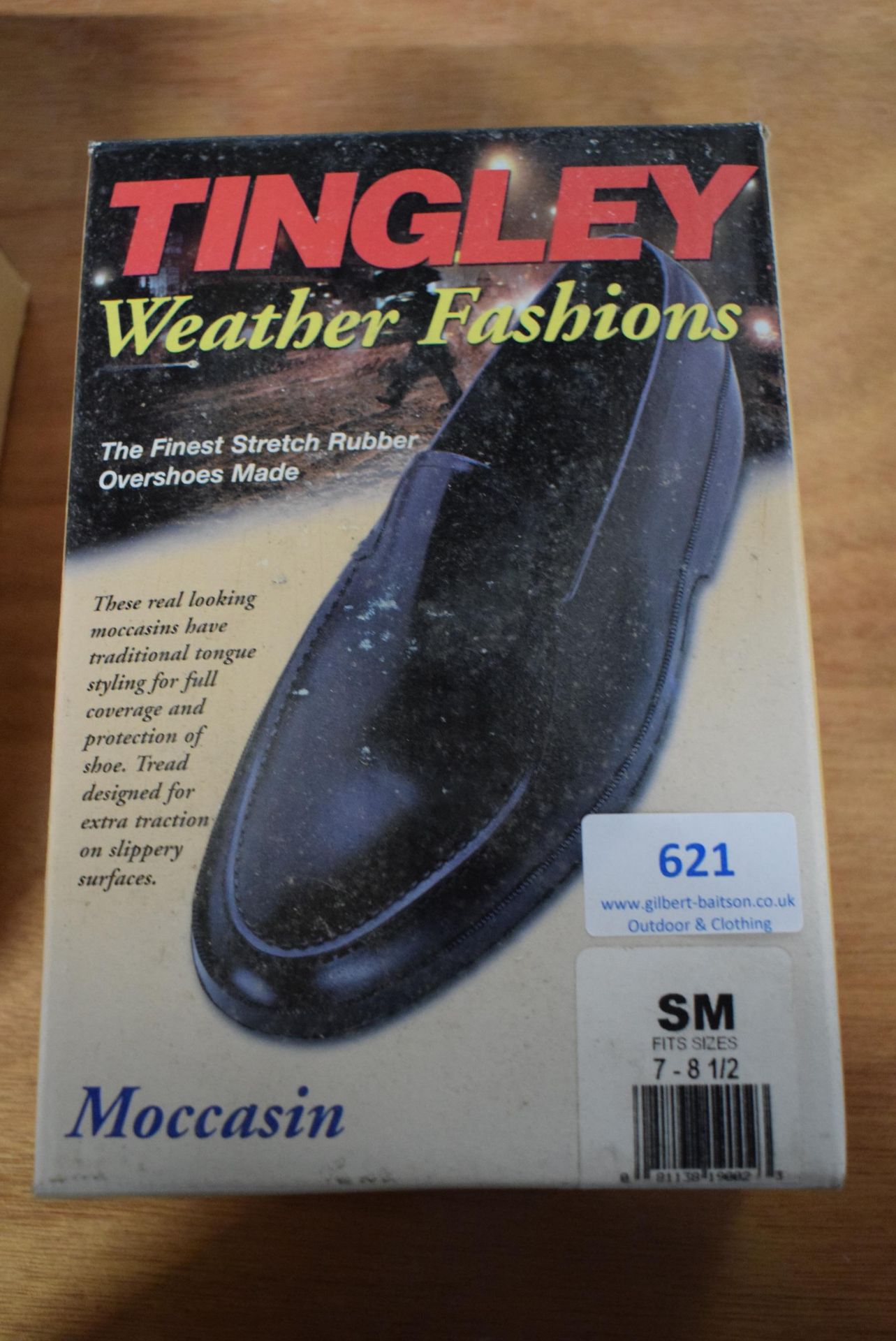 Tingley Moccasin Black Rubber Overshoes Size: S (American 7-8.5)