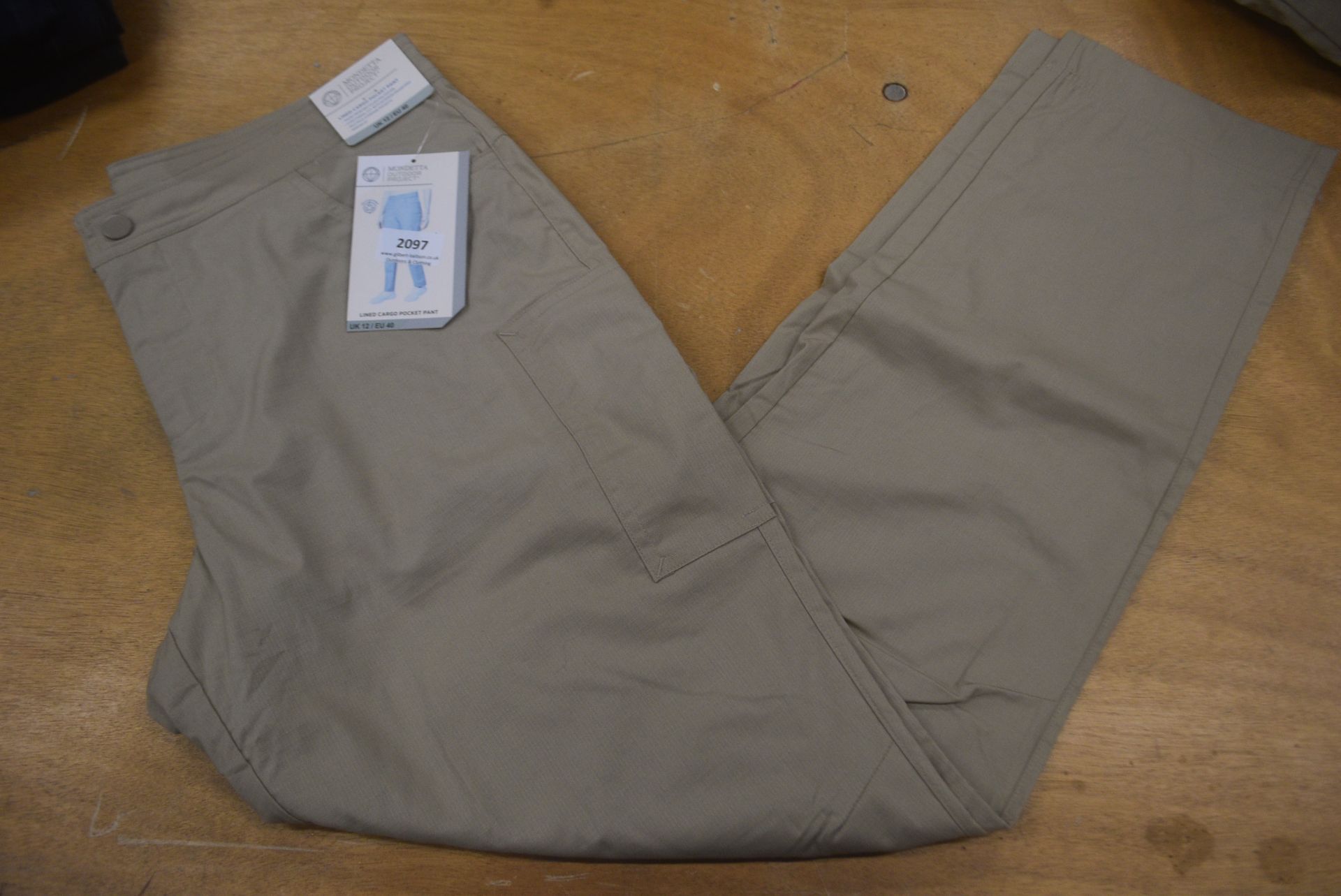 *Mondetta Beige Lined Cargo Pants Size: 12