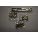 Quantity of Gold with Gold Crystal Platted Band Accessories