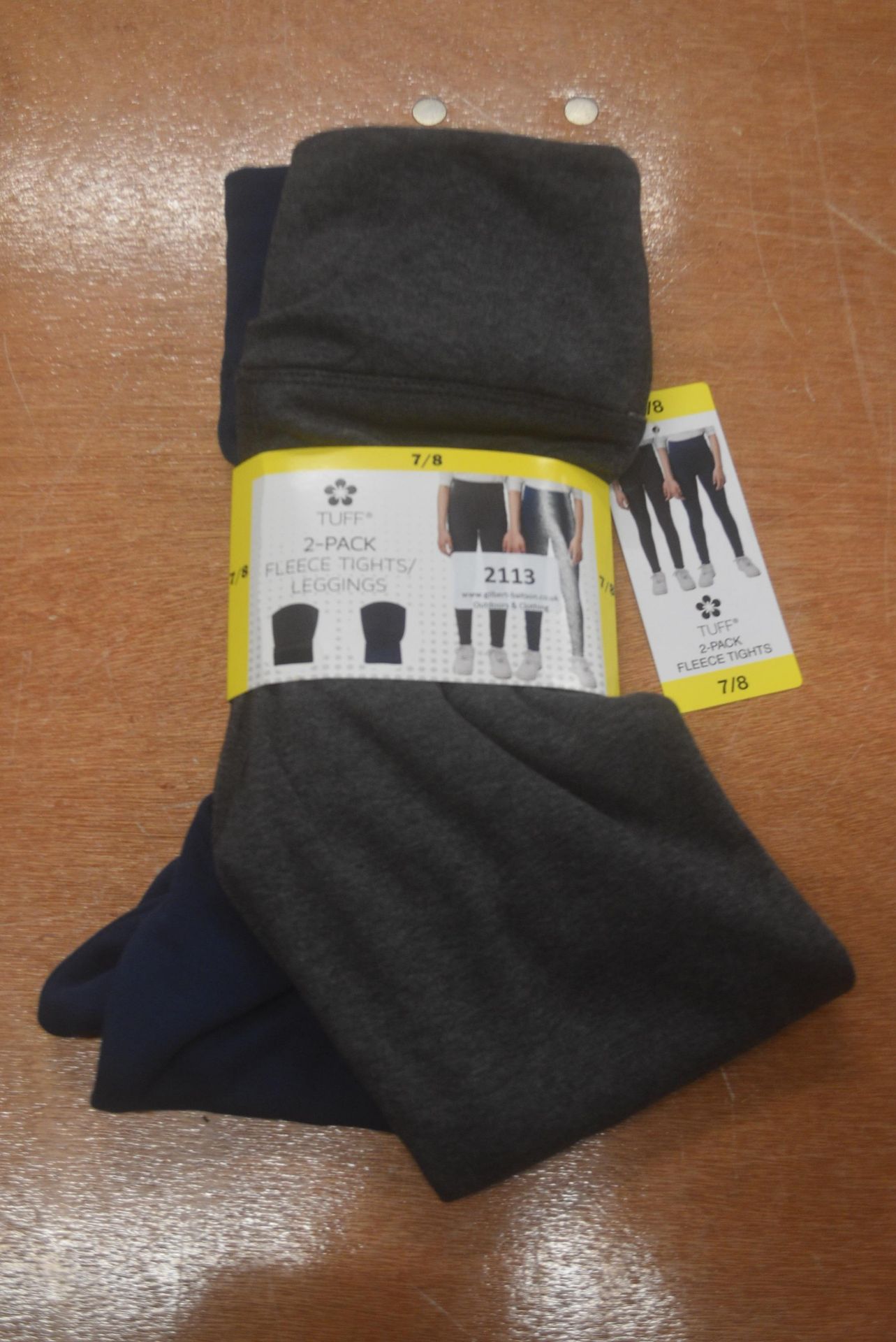 Tuff Leggings 2pk Age: 7-8 years