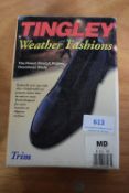 Tingley Trim Stretch Rubber Overshoes in Black Size: M (American 8.5-10)
