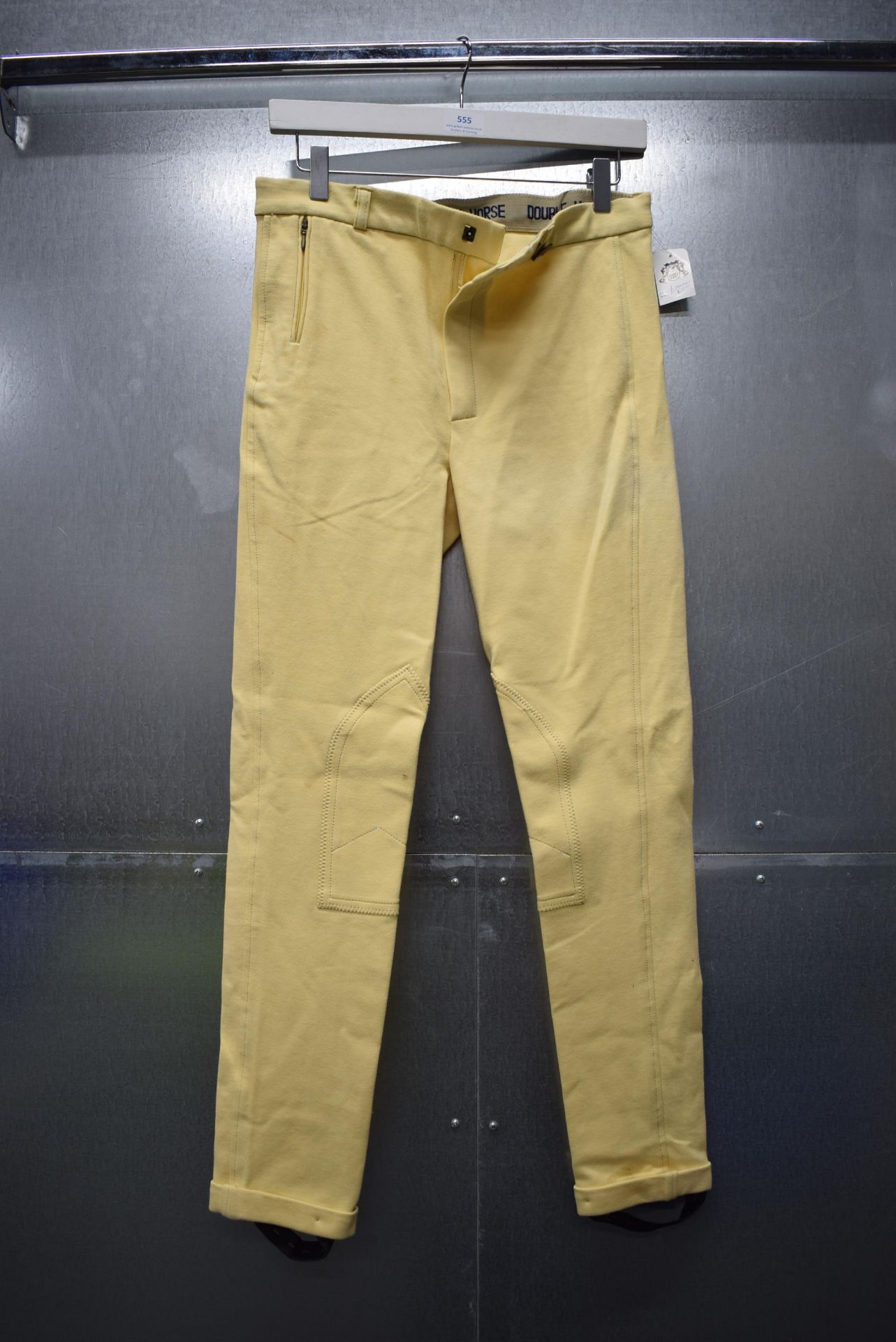 Double Horse Yellow Jodhpurs Size: 32 Regular