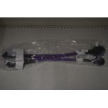 5x Purple & Black Riding Whips