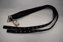 Libby’s Webbing Stirrup Leathers Black 42”
