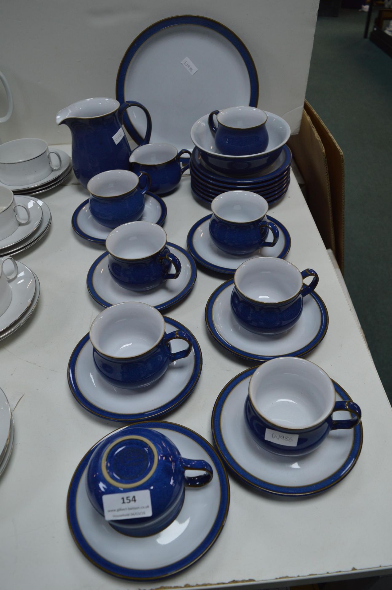 Denby Blue & White Tableware 20+pcs - Image 2 of 2